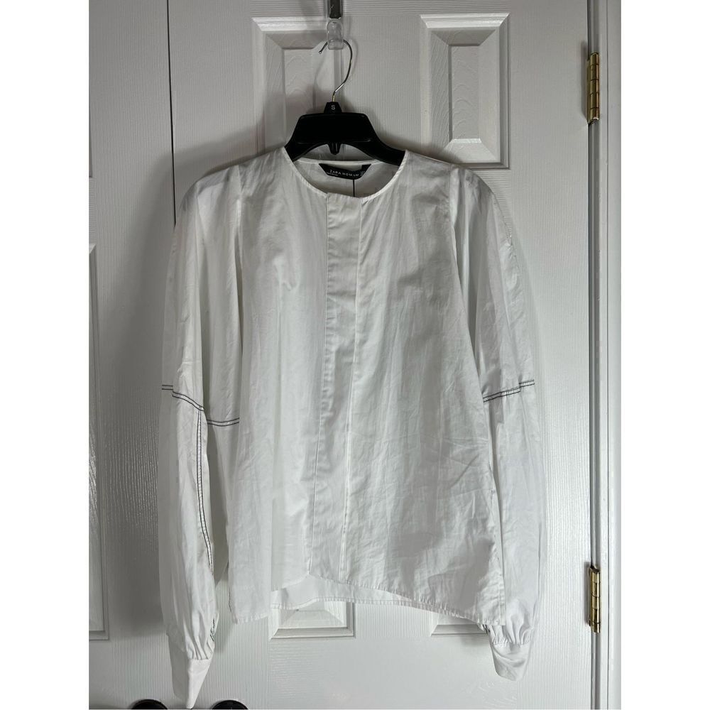 NWT Zara Womens White Blouse Size Small